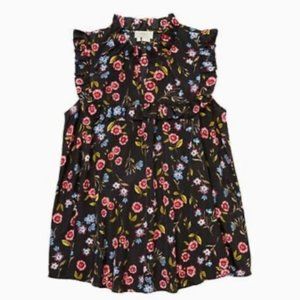 NWOT Kate Spade wild ones meadow ruffle yoke sleeveless top size XS